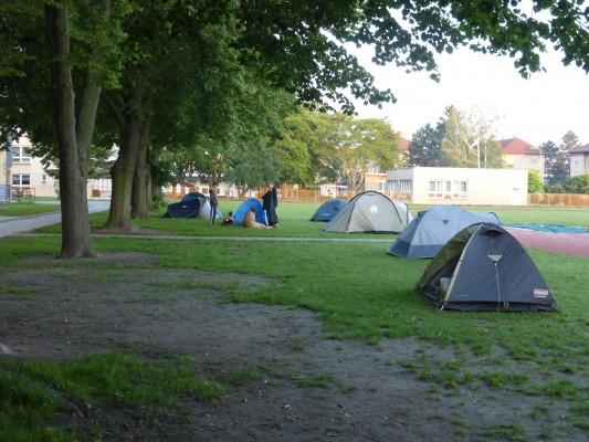 Základní tábor při akci Mt. Blanc